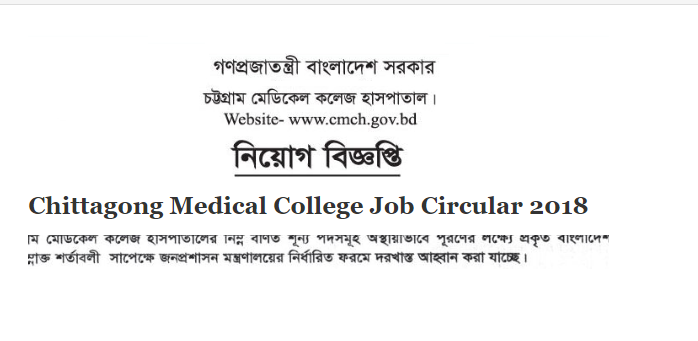Chittagong Medical College Job Circular 2019